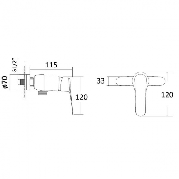 Смеситель для ванны RJ Jet RBZ071-3