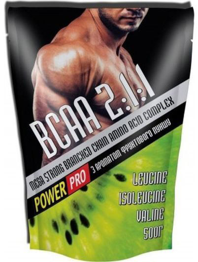 Аминокислотная смесь POWER PRO BCAA со вкусом фруктовый пунш 500 г 