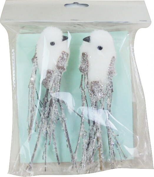 Декорація новорічна Пташка в наборі 2 шт. 16 см RS1A777S 