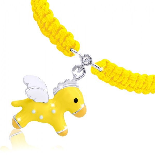 Браслет плетений UMa&UMi Пегас жовтий