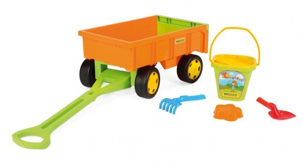Игровой набор Wader Прицеп с набором для песка 10952