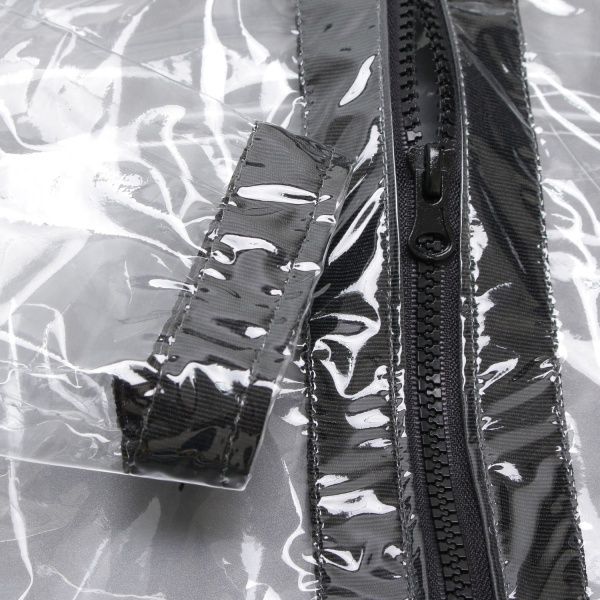 Дождевик унисекс Drydope с черной лентой р.130 прозрачный 020-г/д3 