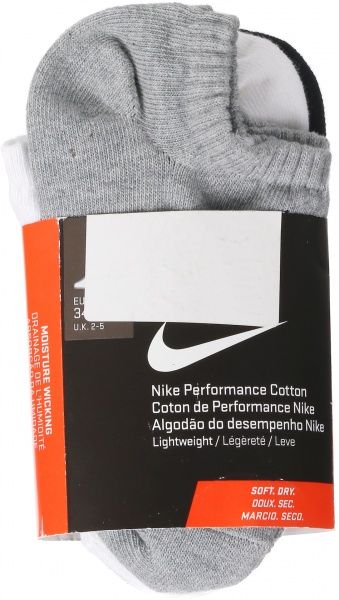 Шкарпетки Nike U NK PERF LTWT NS 3PR SX4705-901 3 пари U NK PERF LTWT NS 3PR різнокольоровий р.S