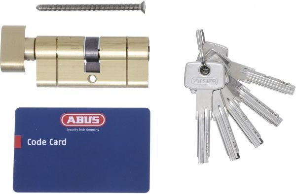 Цилиндр Abus KD6PS 35x35 ключ-вороток 70 мм матовая латунь