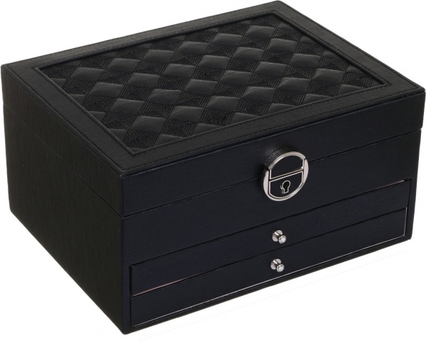 Шкатулка для украшений Royal case 22х18х13 см черная