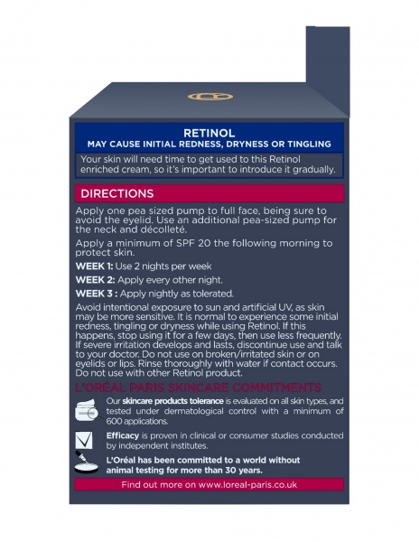 Крем для лица ночной L'Oreal Paris R Revitalift Лазер с ретинолом и никотинамидом 50 мл