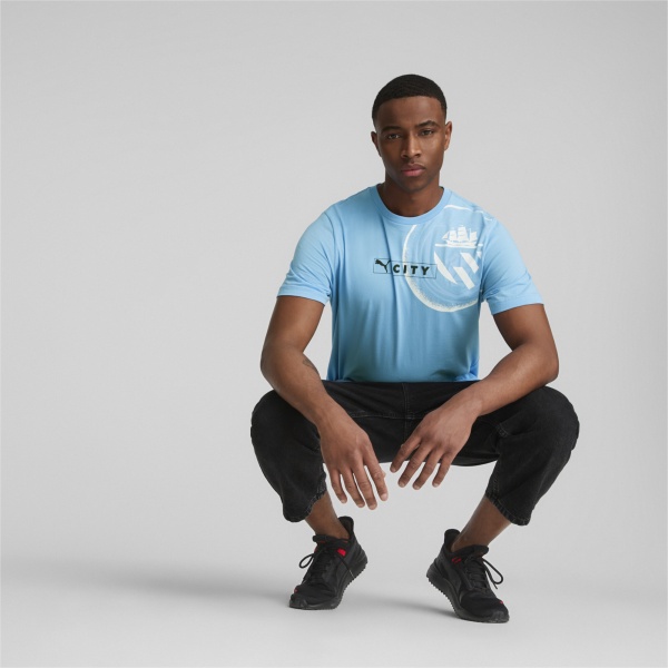 Футболка Puma MCFC FTBLLEGACY TEE 76947710 р.2XL голубой