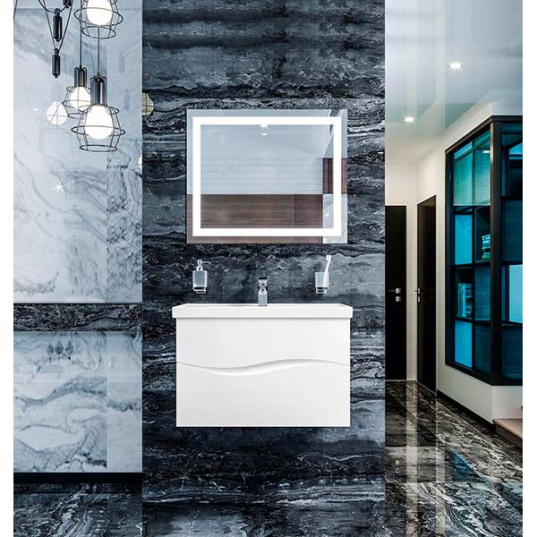 Дзеркало Aqua Rodos Альфа з LED-підсвіткою 80x80 см АР000001216