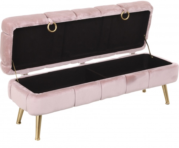 Скриня-пуф Royal Р пудрова 120х40х40 см 