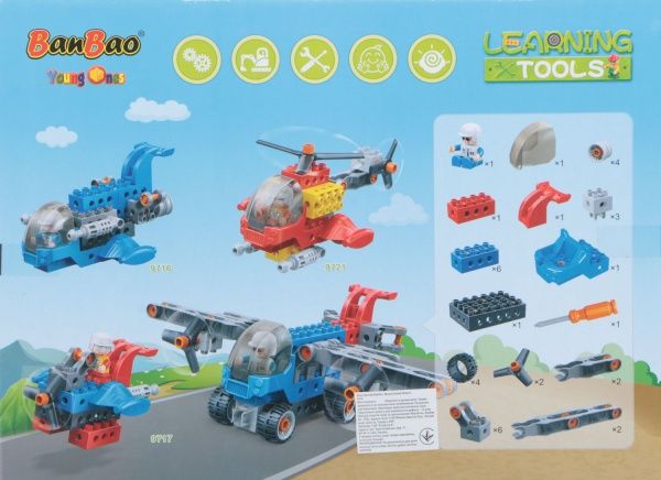 Конструктор BanBao Великі блоки Літак 2