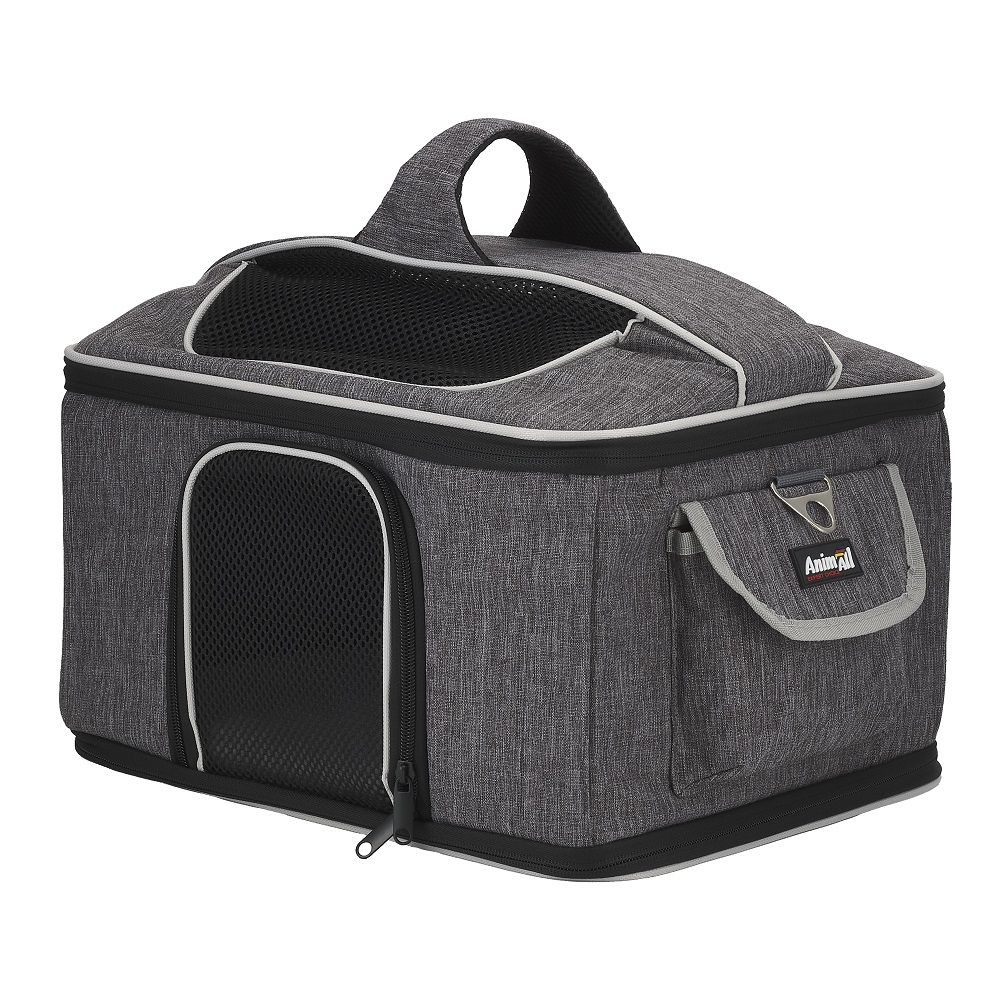 Сумка-переноска AnimAll мягкая для собак и кошек, серый