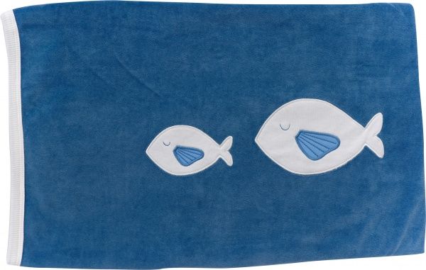 Плед Sasha детский Essence Рыбки 90*90 синий 115/14 