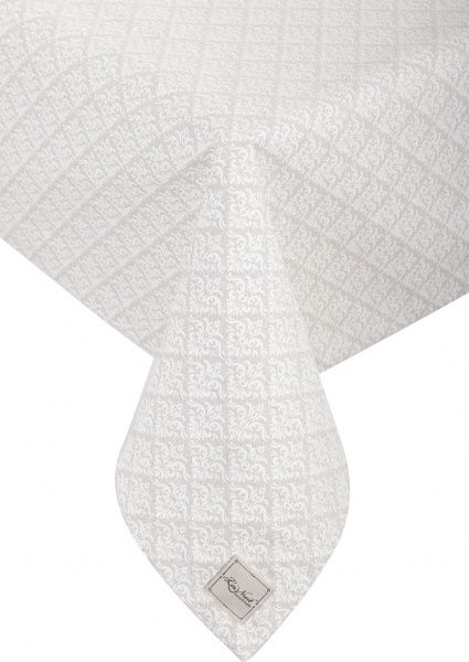 Скатерть Узор 180x132 см серый La Nuit 