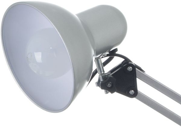 Настольная лампа офисная Accento lighting ALYU-DE3030-SL 40 Вт E27 серебристый металлик 