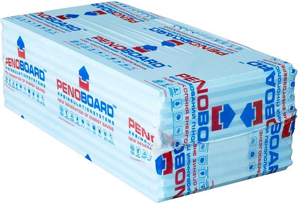 Экструзионный пенополистирол PENOBOARD 2500x600x50мм
