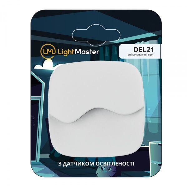 Ночник LightMaster DEL21 с сенсором LED 0,45 Вт белый 