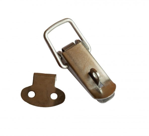 Замок декоративный серебро 70х16 мм 1 шт.