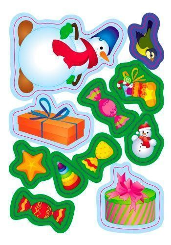 Книга «Постер с наклейками: Подарки Деда Мороза» 978-966-747-491-1