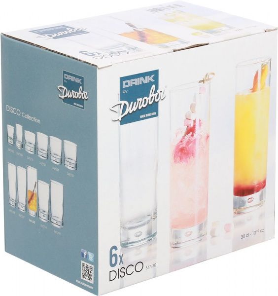 Набір склянок Disco 300 мл 6 шт. Durobor