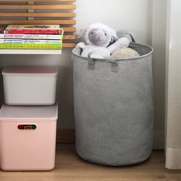 Корзина для хранения универсальный MVM TH-01 GRAY 500x360x360 мм