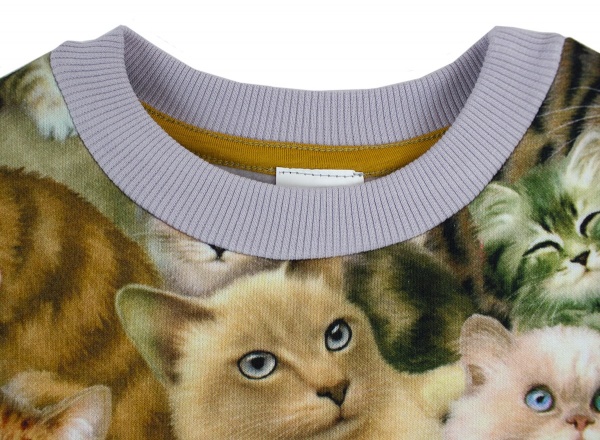 Костюм Маленькие люди Котята р.128 светло-серый 