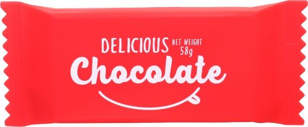 Пенал силиконовый Шоколад, 23,5х8х3,5 см красный