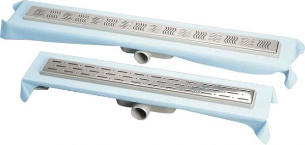 Душовий канал MAXIFLOW з горизонтальним фланцем Standart 33 см решітка Дощ