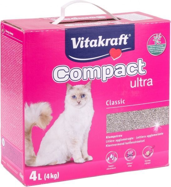 Наполнитель для кошачьего туалета Vitakraft Песок Compact 4 кг