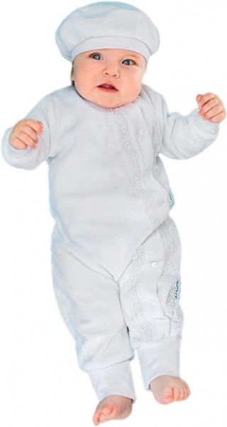 Комплект для хрещення Модний Карапуз р.74 білий 03-00782-0 