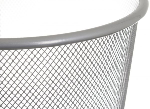 Корзина офисная для бумаги 23,7x18,4х26,3 см серый 