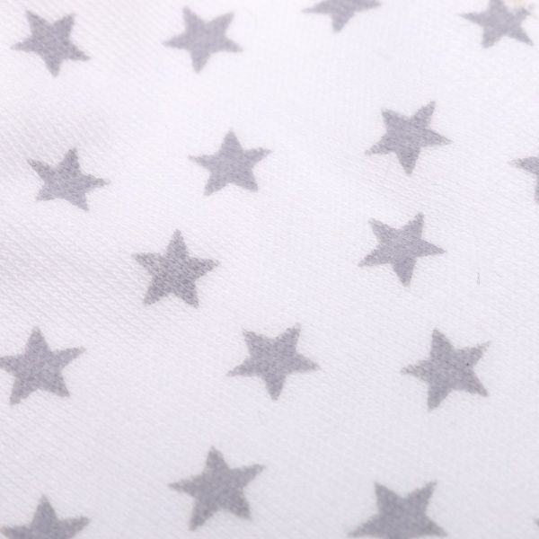 Перчатки Bambinelli 0-3 месяца серая звездочка белый с серым 