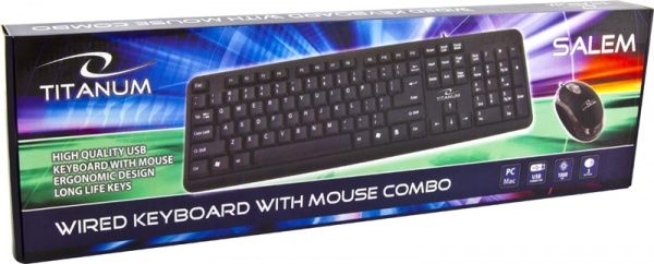Комплект клавіатура + миша ESPERANZA Titanum TK106 USB black 