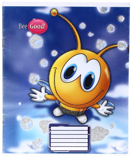 Зошит шкільний з глітером 12 аркушів у лінійку в асортименті Мрії збуваються