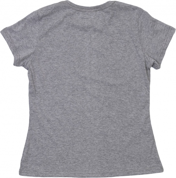 Футболка жіноча з принтом “Ukraine In My Heart” р.XL сірий меланж