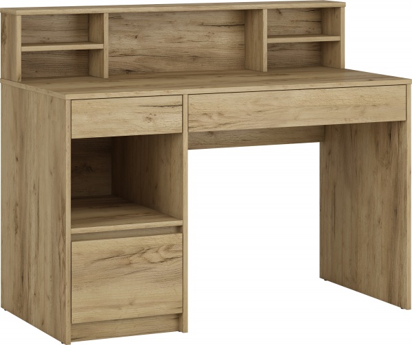 Стол письменный Грейд Отто 1200х980х600 мм дуб крафт золотой 