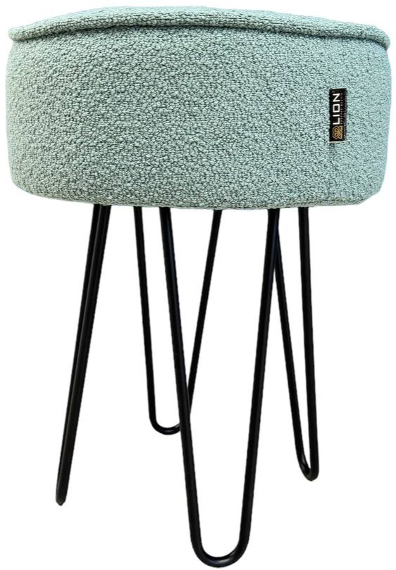 Пуф Lion Шорт-2 480х360 мм бірюзовий/чорний