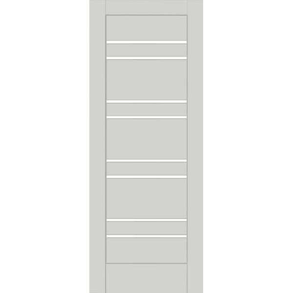 Дверное полотно ОМиС Rino 01 ПО 800 мм светло-серый silk matt 
