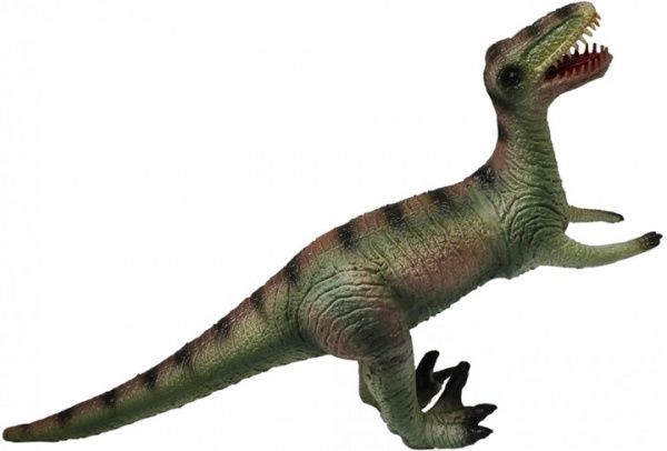 Динозавр Lanka Novelties Велоцираптор серый 32 см 21224 