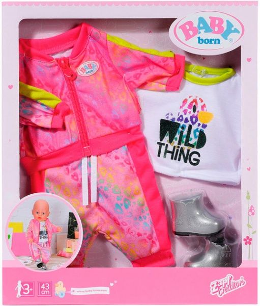 Набір Zapf одягу для ляльки Baby Born Трендовий Рожевий 828335