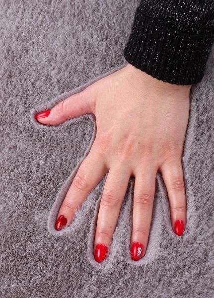 Коврик для ванной комнаты Luna rabbit 50x80 смсерый