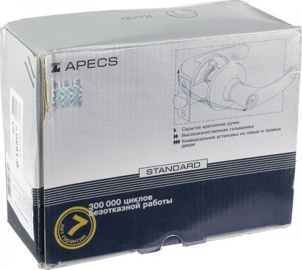 Ручка на розетке Apecs 891-03-CR WC хром