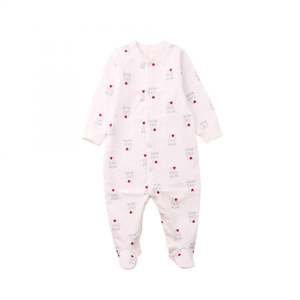 Комбинезон ясельный унисекс Фламинго р.74 молочный 647-008 