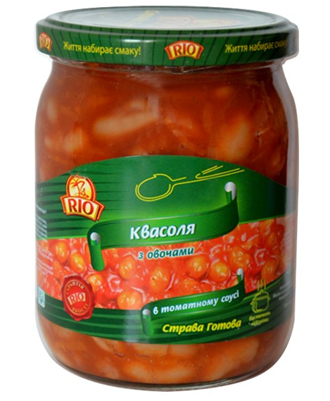 Квасоля червона ТМ Ріо з овочами в т/с РІО 480 г