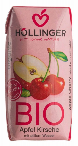Напиток соковый Hollinger Яблоко-Вишня органическая 0,2 л 