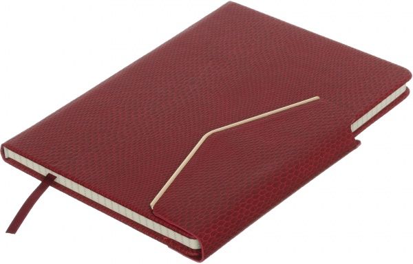 Блокнот Для офиса А5 96 лист. в клетку красный JONSER