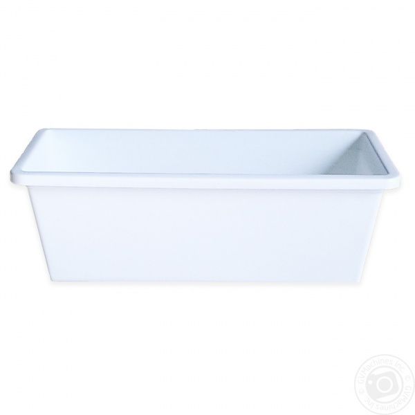 Ящик для квітів 90 см прямокутний білий 