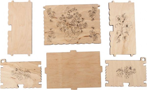 Набор для творчества Зірка Шкатулка Петриковская роспись