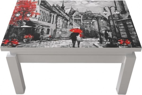 Стол-трансформер Art in Head Батерфляй белый Print 1157 