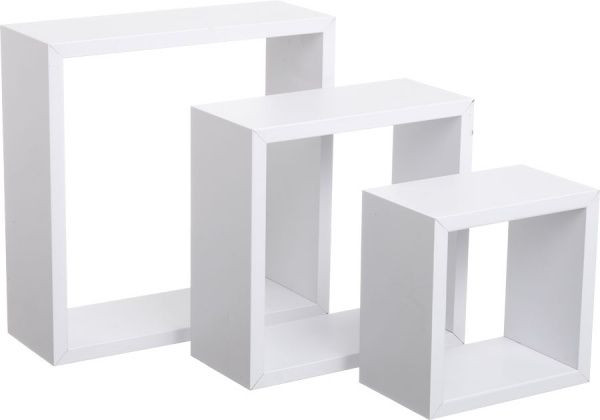 Комплект полок Пуасси (квадрат) 12 мм белый 