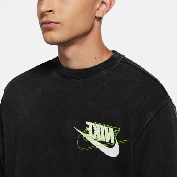 Джемпер Nike M NSW RETRO CREW FT CZ7831-010 р. XL черный